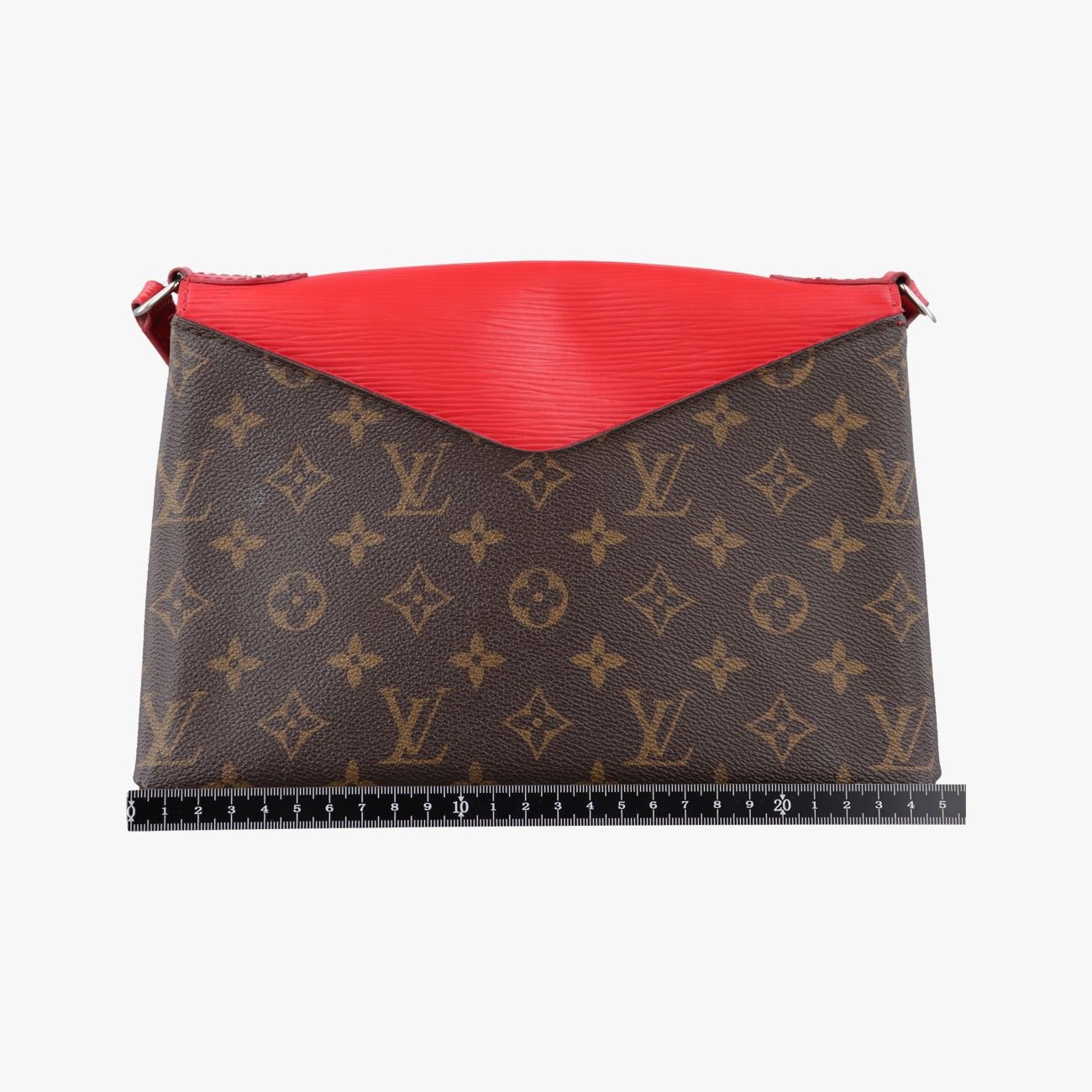 Louis Vuitton Saint Michel Monogram Brown Coquelicot Canvas Epi Shoulder — view 2