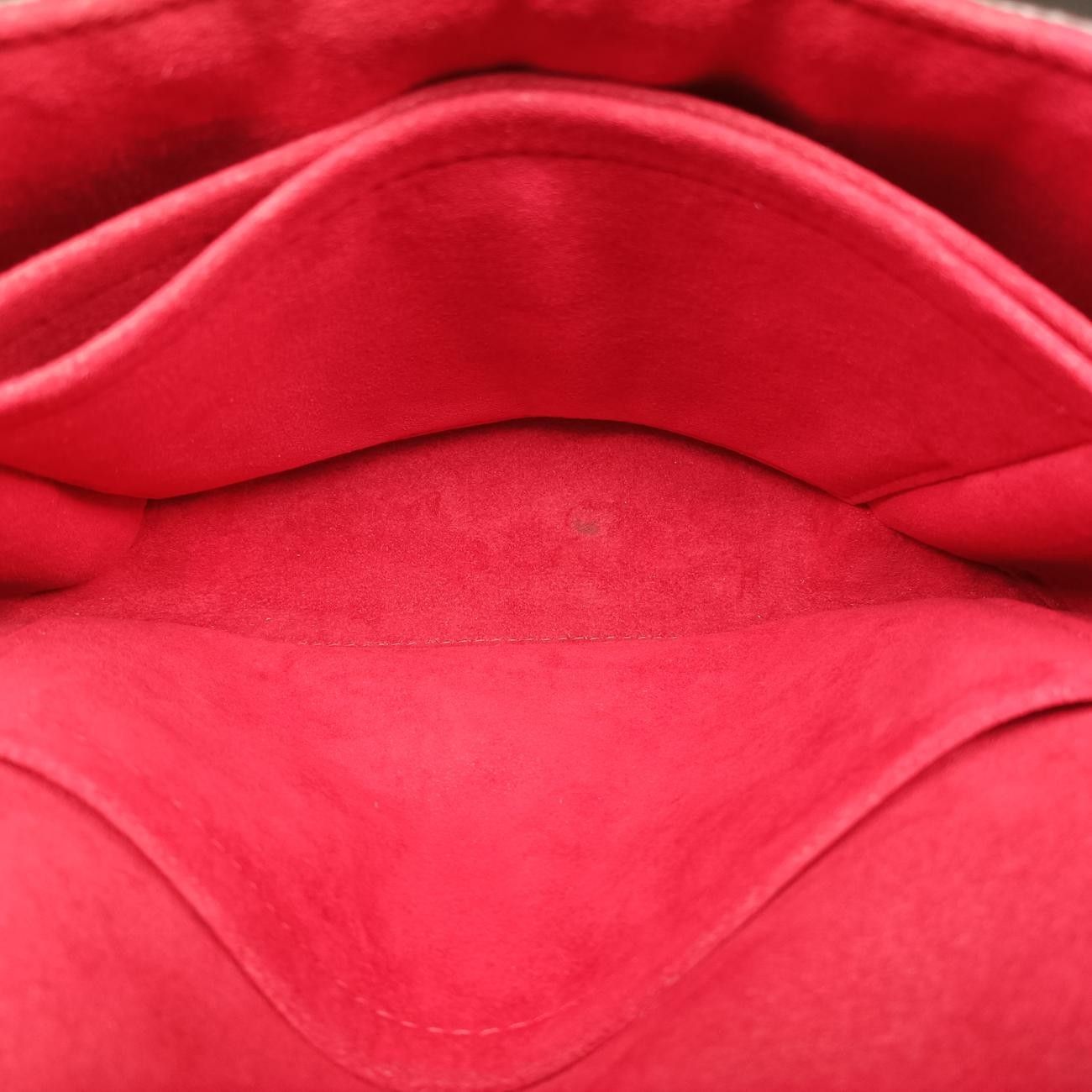 Louis Vuitton Saint Michel Monogram Brown Coquelicot Canvas Epi Shoulder — view 9