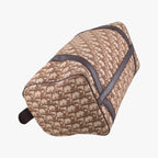 Dior Trotter Brown Canvas Leather Handbag — view 7