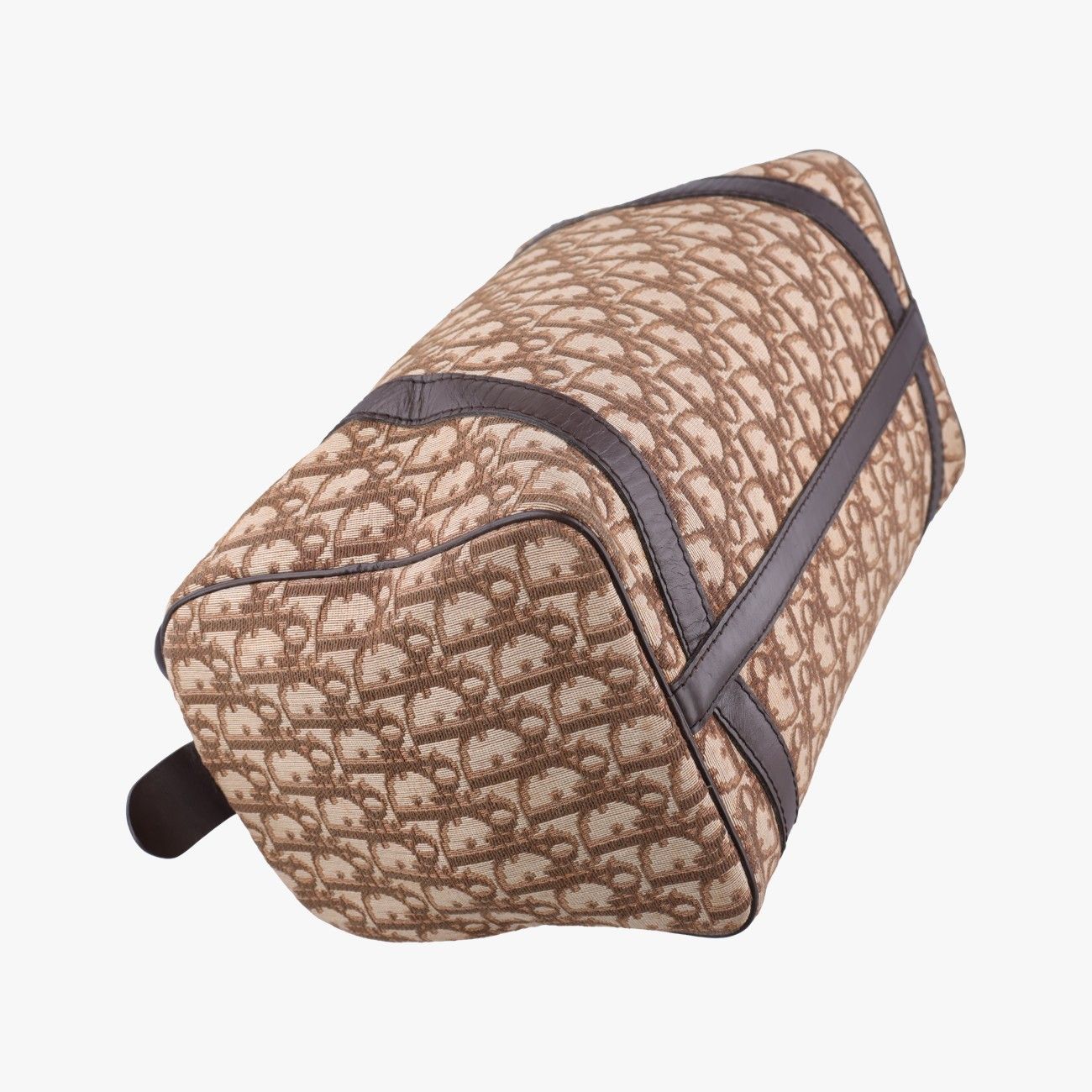 Dior Trotter Brown Canvas Leather Handbag — view 7