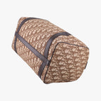 Dior Trotter Brown Canvas Leather Handbag — view 6