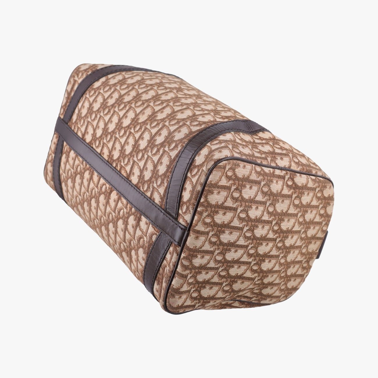 Dior Trotter Brown Canvas Leather Handbag — view 6