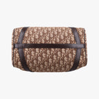 Dior Trotter Brown Canvas Leather Handbag — view 3