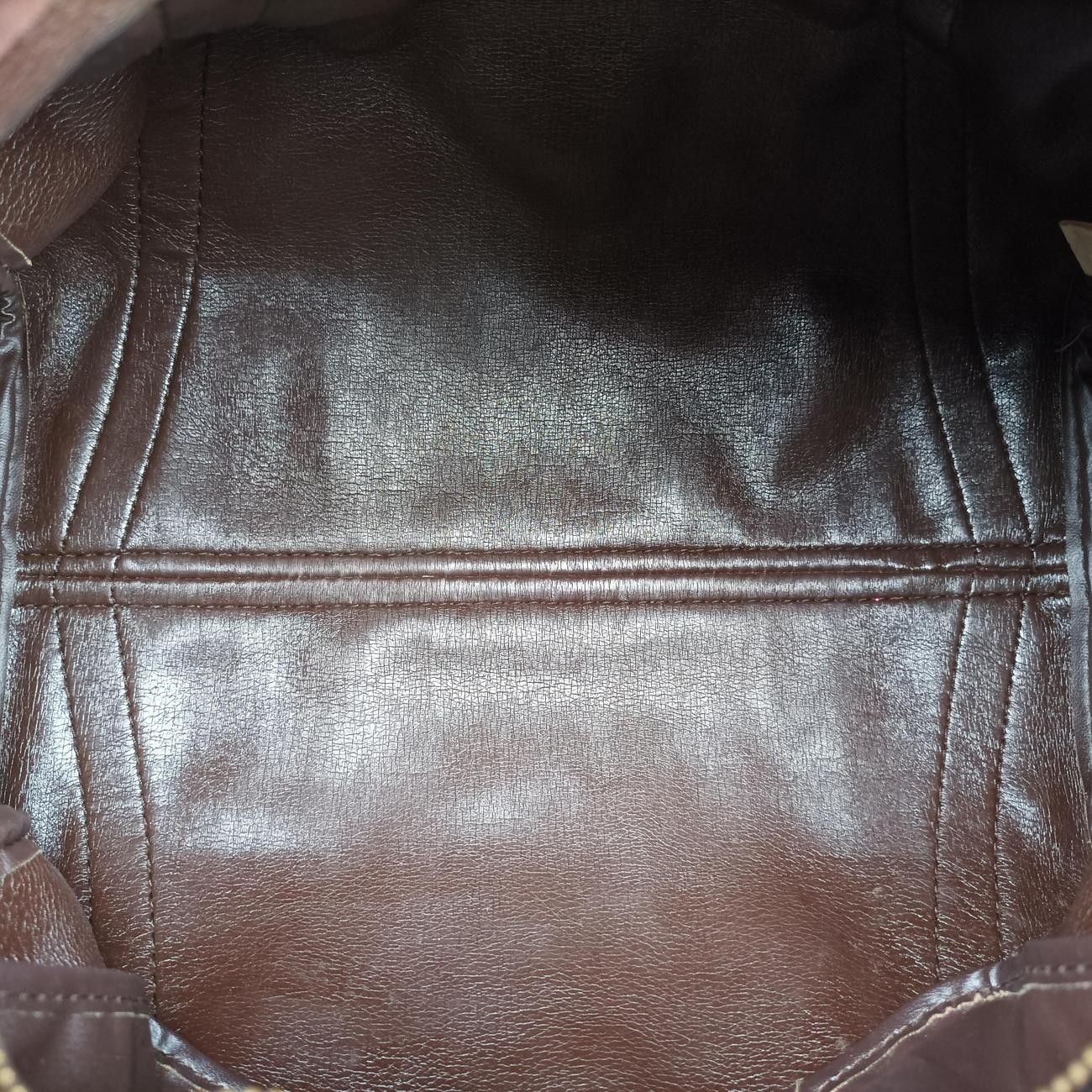 Dior Trotter Brown Canvas Leather Handbag — view 9