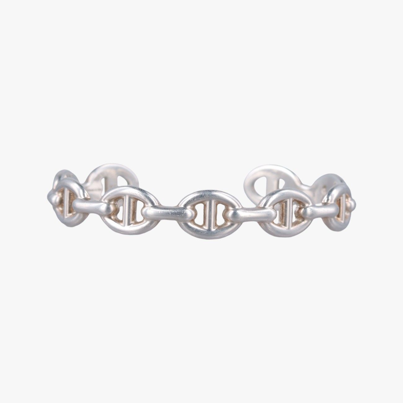 Hermes Chaine D'ancre Ancene Silver Bracelet