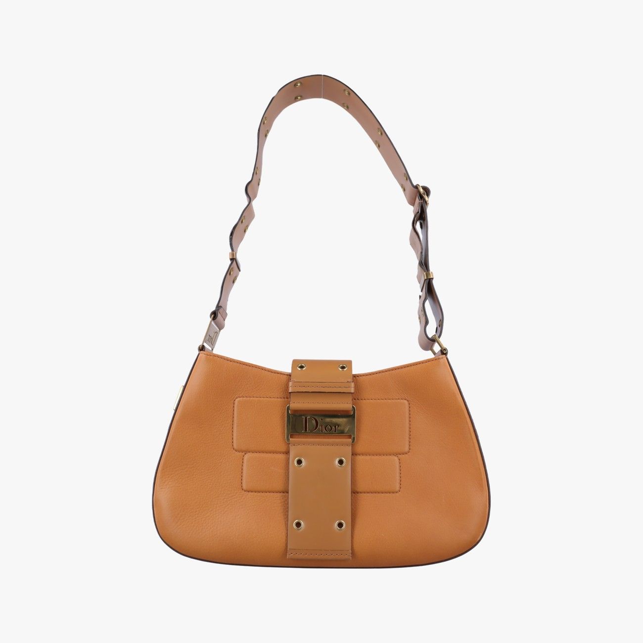 Dior Street Chic Columbus Brown Leather Shoulder