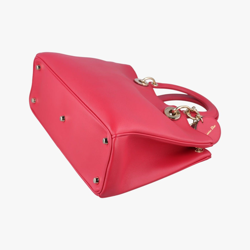 Dior Diorissimo Red Leather Shoulder — view 4