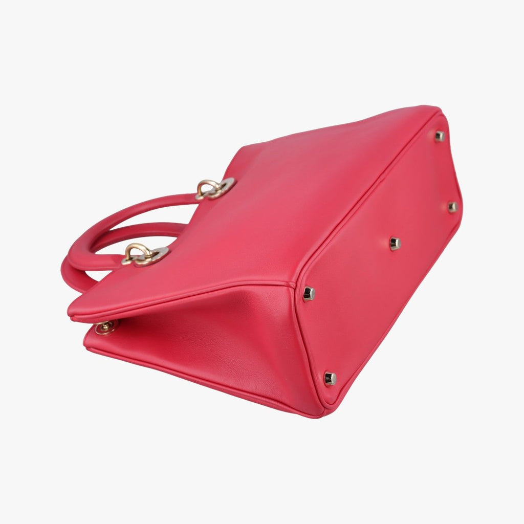Dior Diorissimo Red Leather Shoulder — view 7