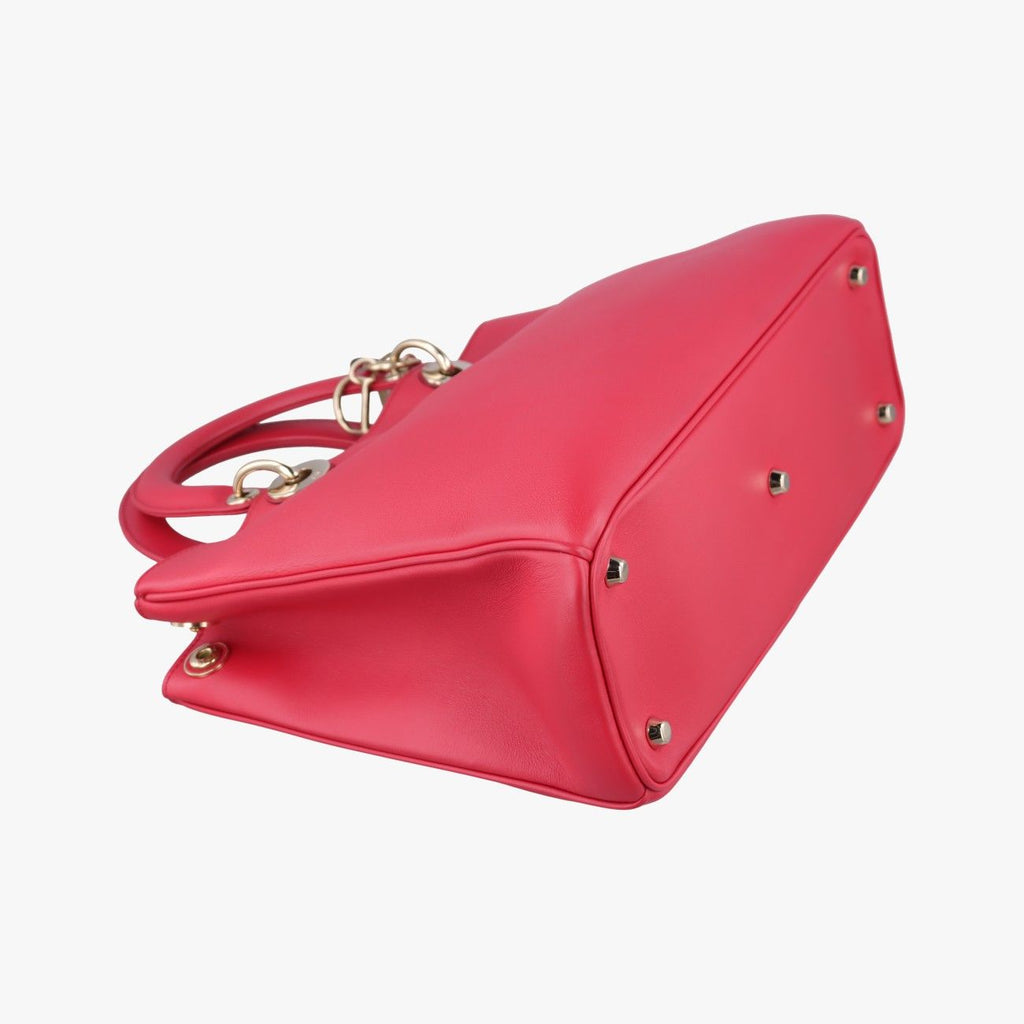 Dior Diorissimo Red Leather Shoulder — view 5