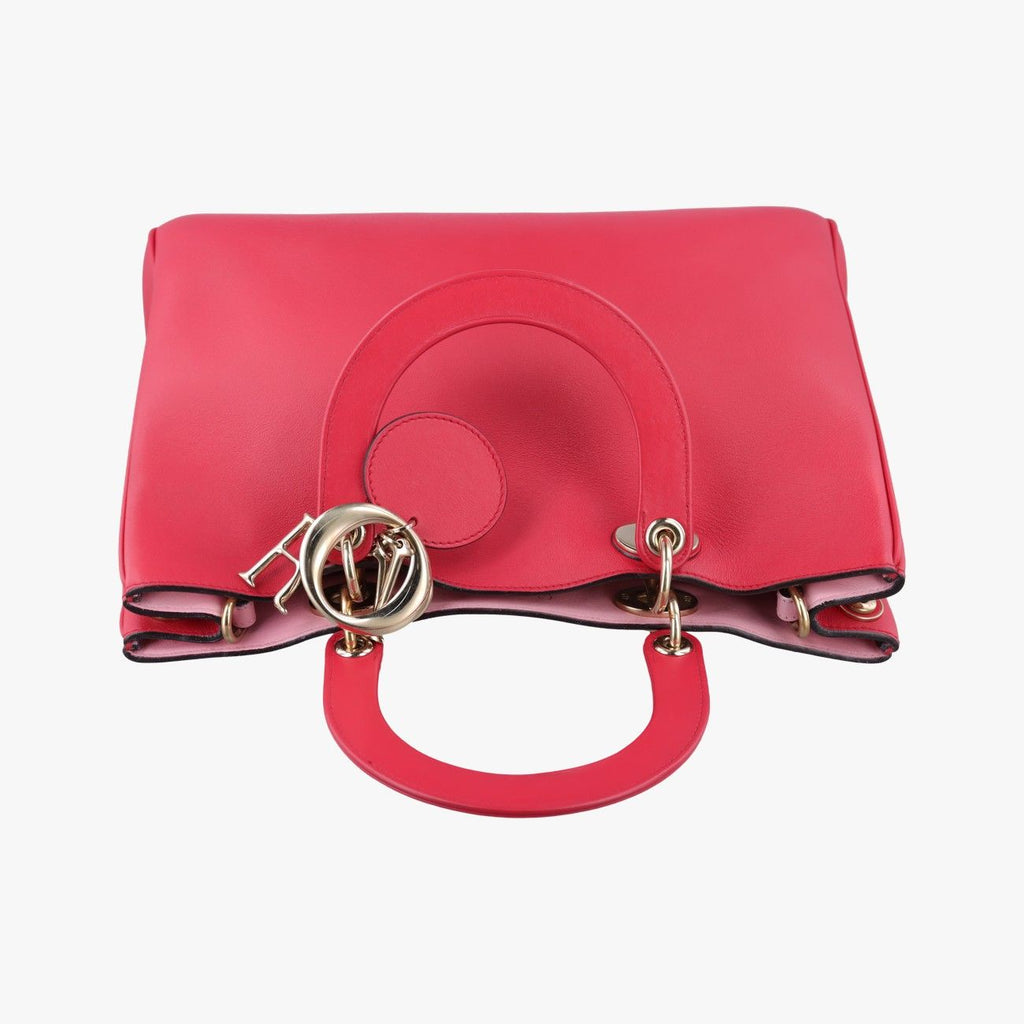 Dior Diorissimo Red Leather Shoulder — view 8
