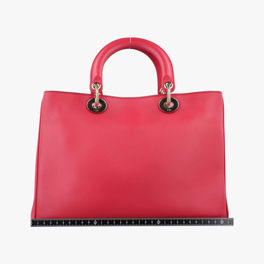 Dior Diorissimo Red Leather Shoulder — view 2