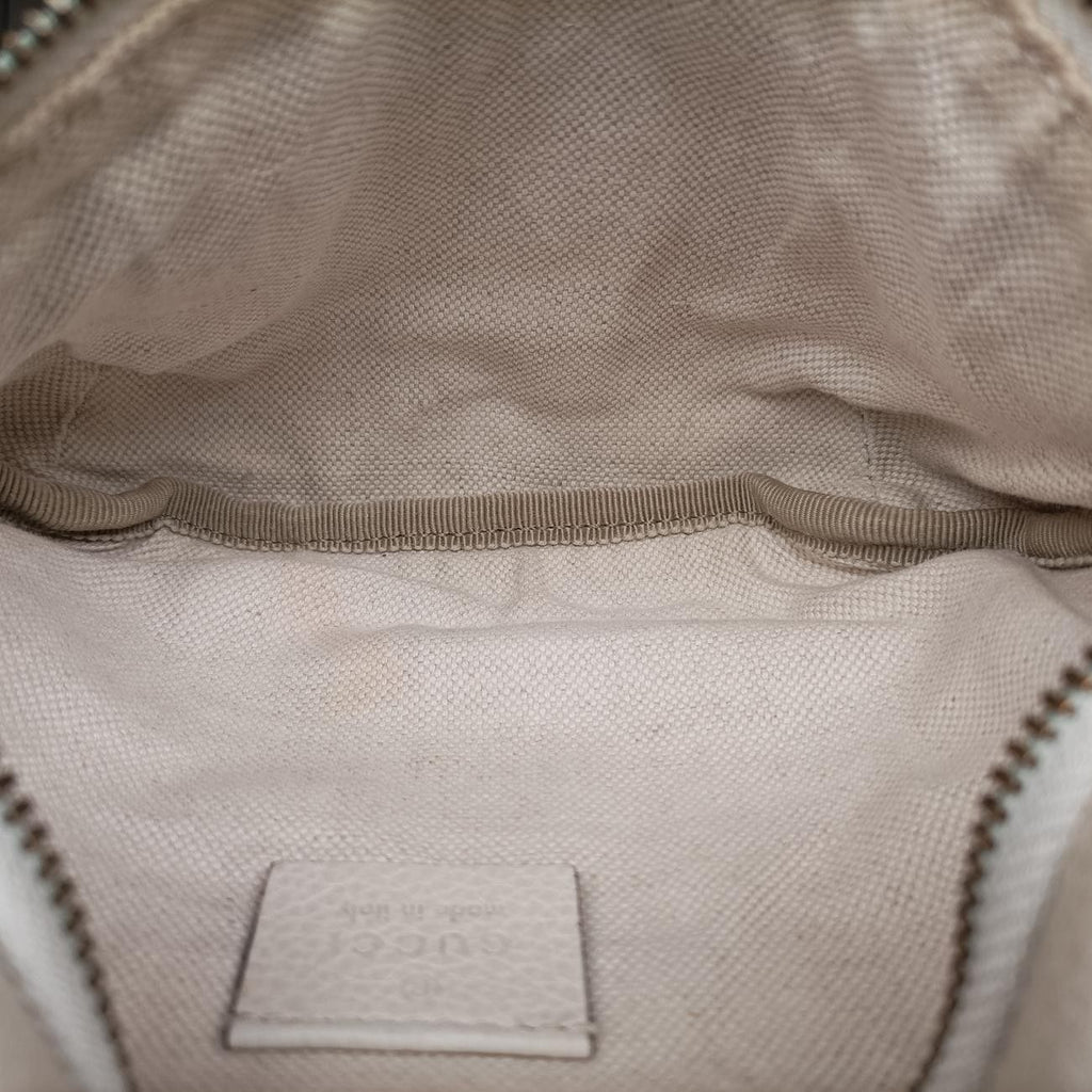 Gucci Print White Leather Handbag — view 9