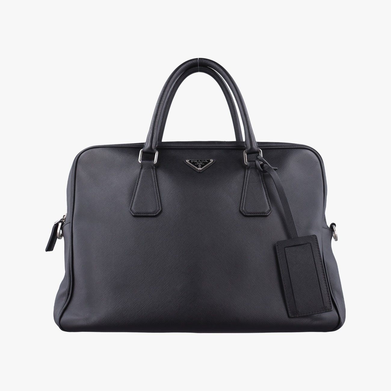 Prada Business Briefcase Black Saffiano Leather