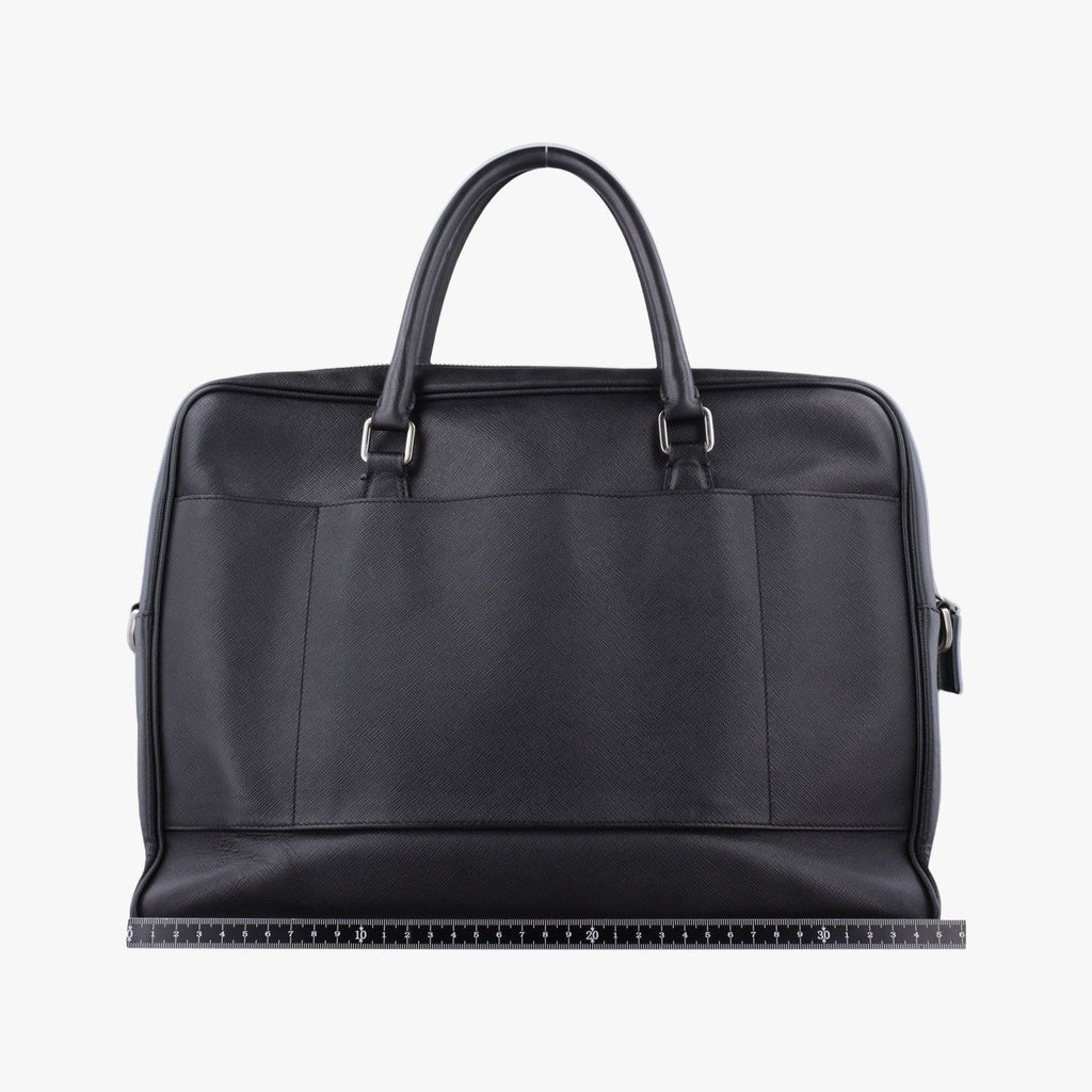 Prada Business Briefcase Black Saffiano Leather — view 2