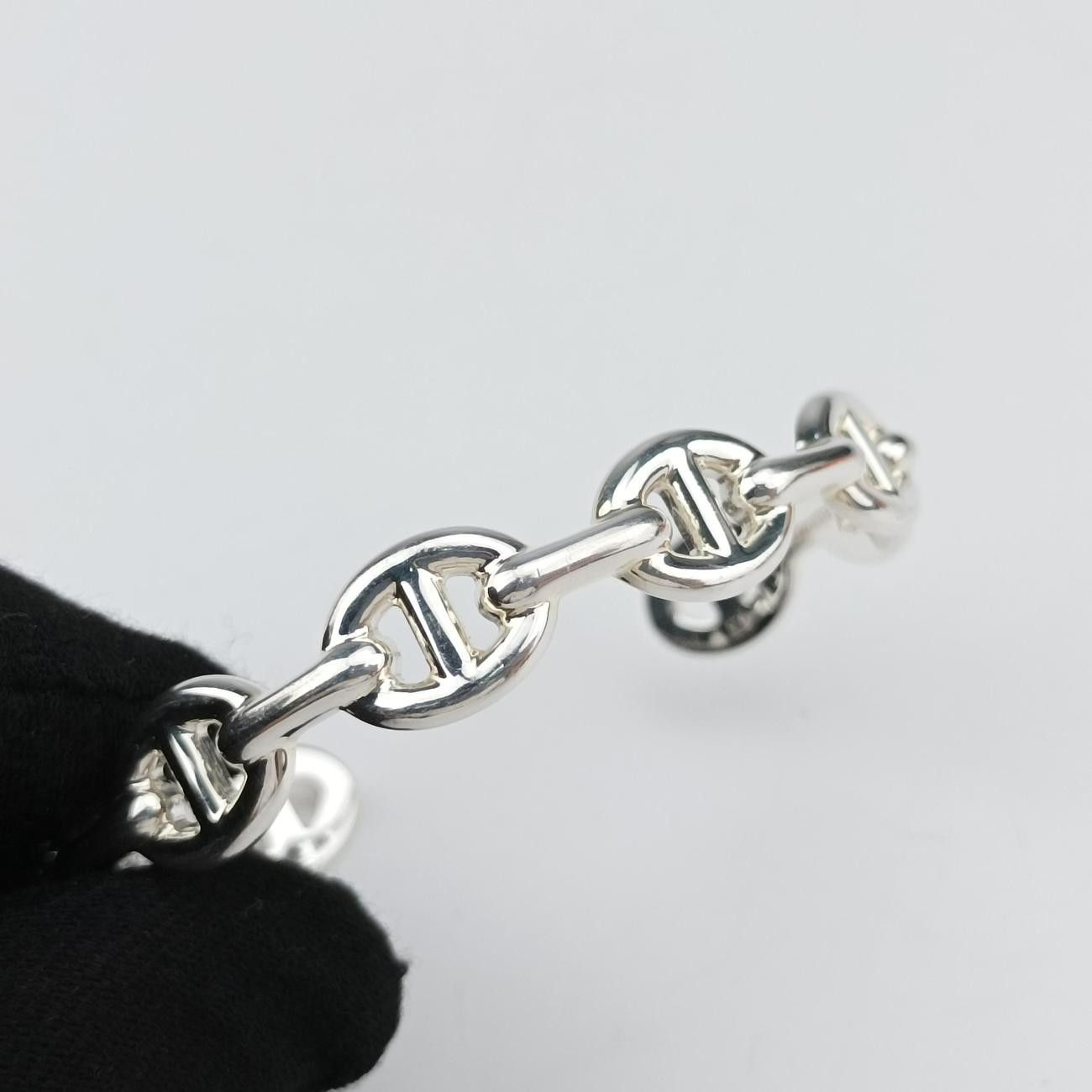 Hermes Chaine D'ancre Ancene Silver Bracelet — view 5