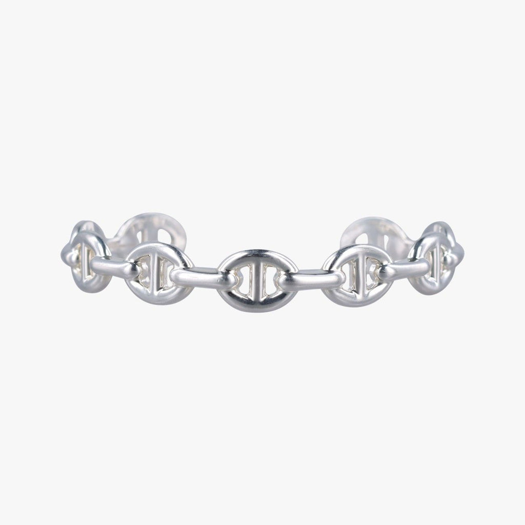 Hermes Chaine D'ancre Ancene Silver Bracelet