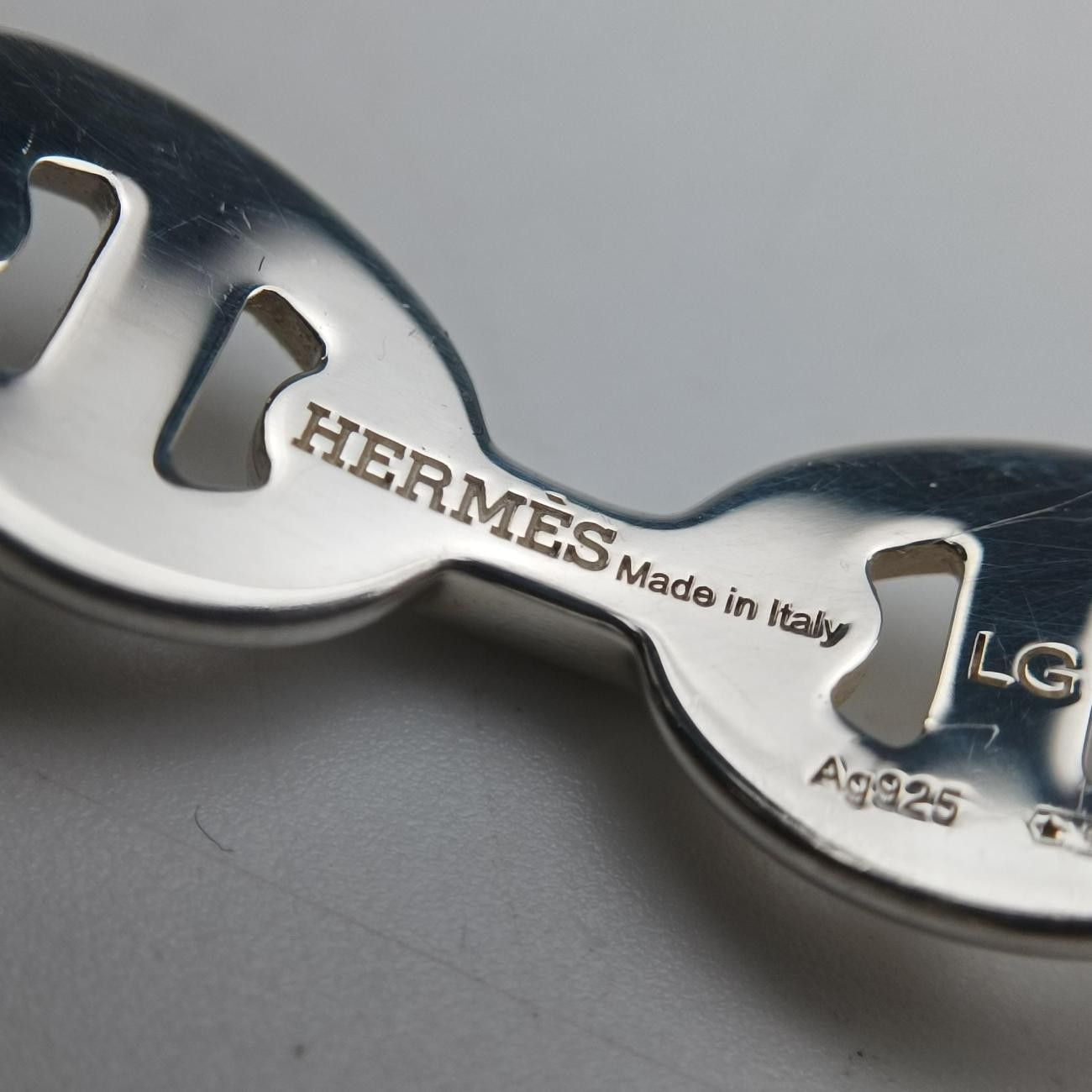 Hermes Chaine D'ancre Ancene Silver Bracelet — view 6