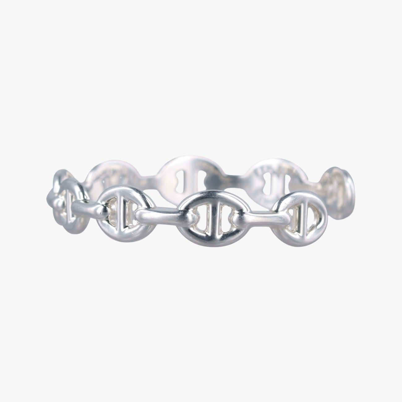 Hermes Chaine D'ancre Ancene Silver Bracelet — view 3