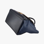 Celine Trapeze Beige Black Blue Suede Leather Shoulder — view 4