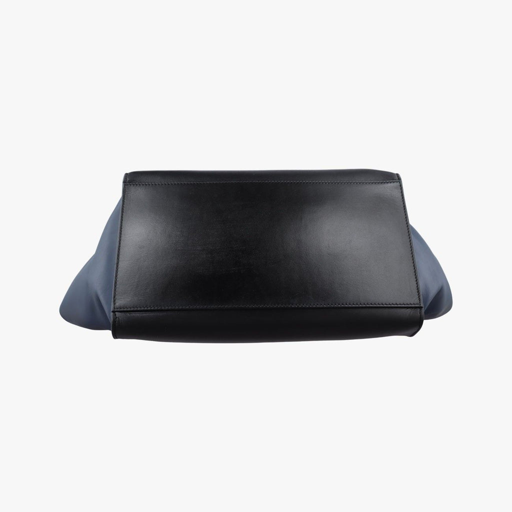 Celine Trapeze Beige Black Blue Suede Leather Shoulder — view 3