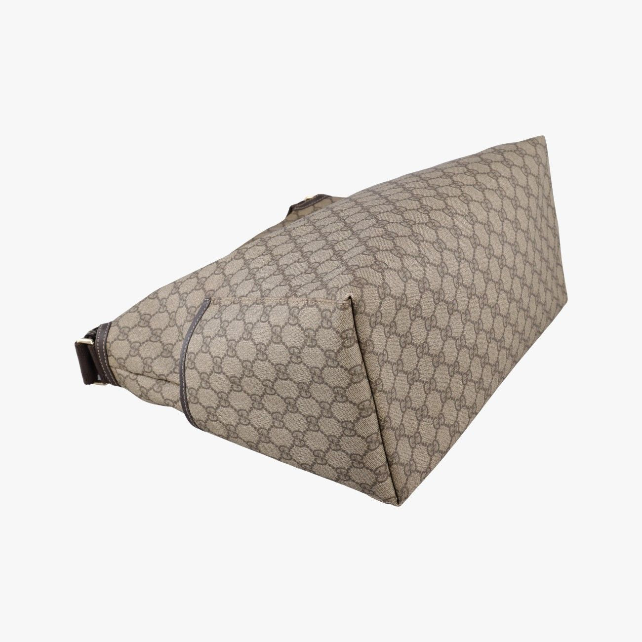 Gucci GG Plus Supreme Khaki Canvas Tote — view 5