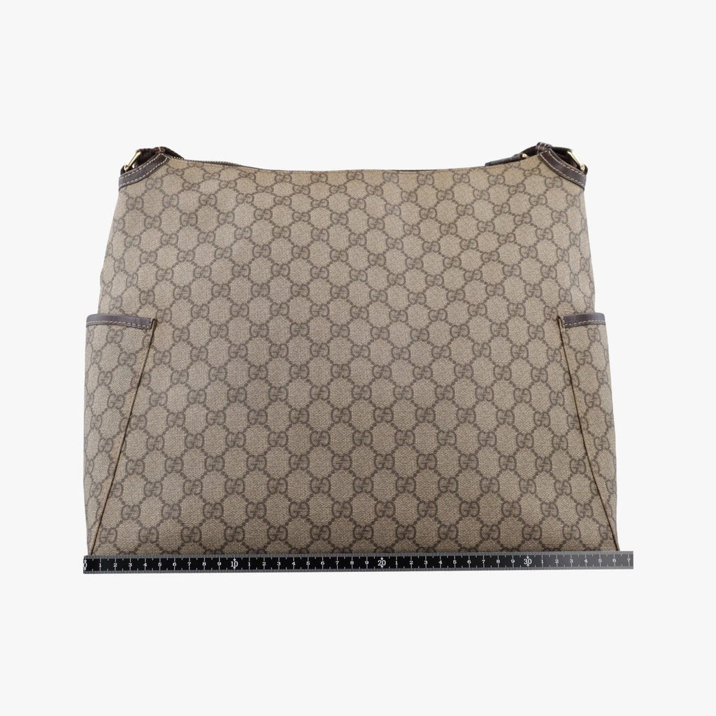 Gucci GG Plus Supreme Khaki Canvas Tote — view 2