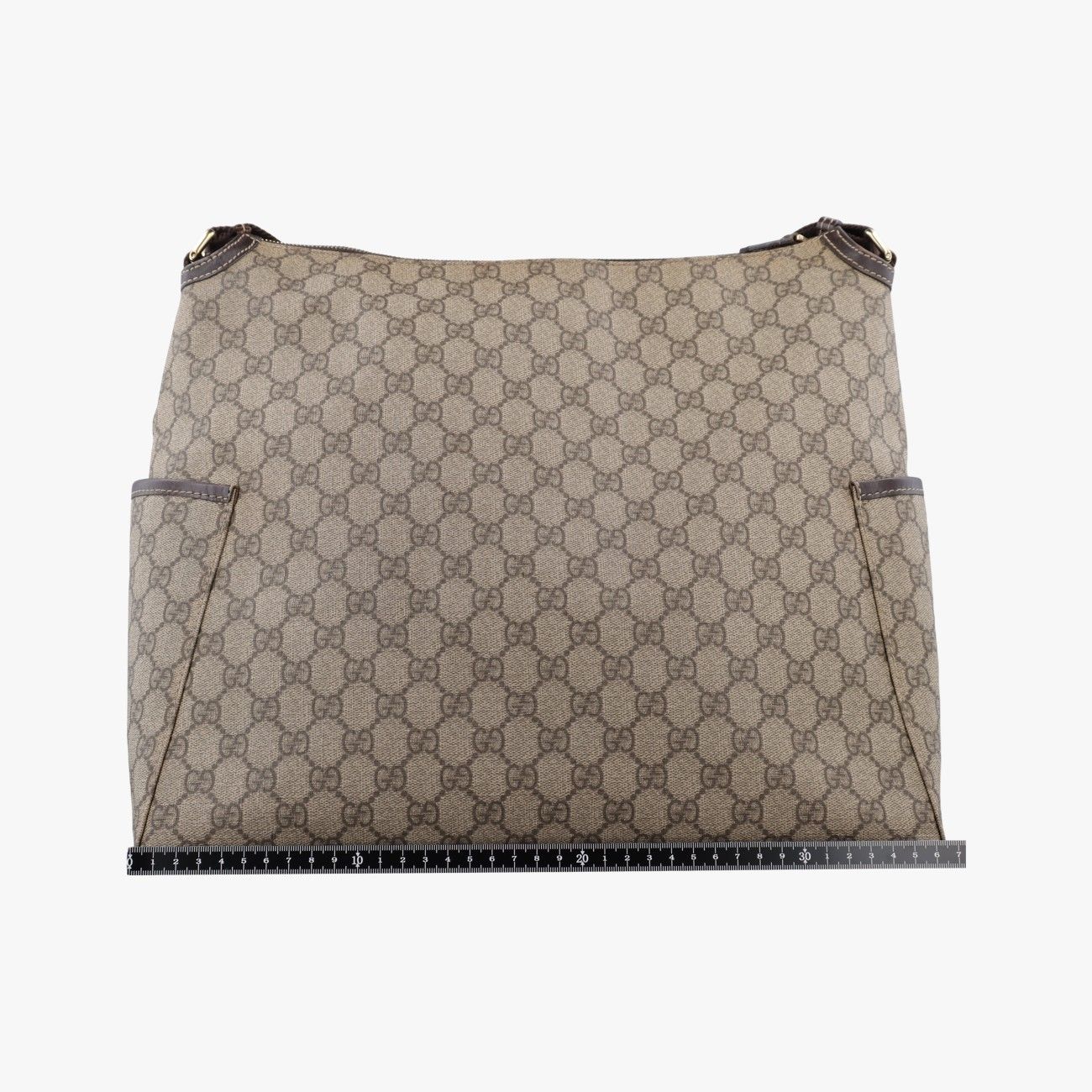 Gucci GG Plus Supreme Khaki Canvas Tote — view 2