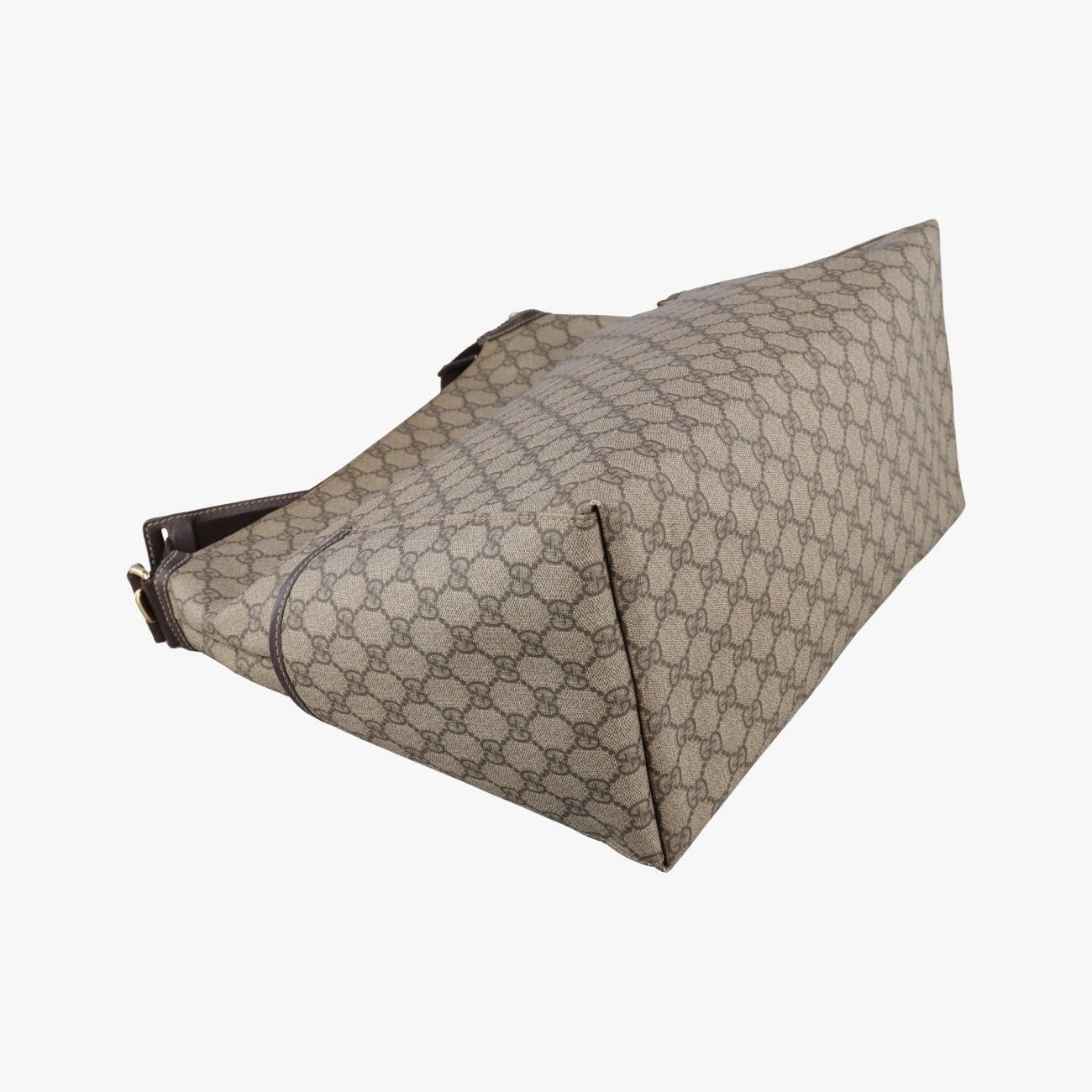 Gucci GG Plus Supreme Khaki Canvas Tote — view 7