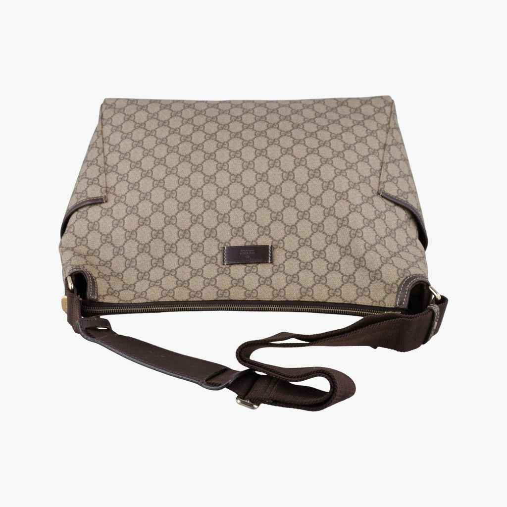 Gucci GG Plus Supreme Khaki Canvas Tote — view 8