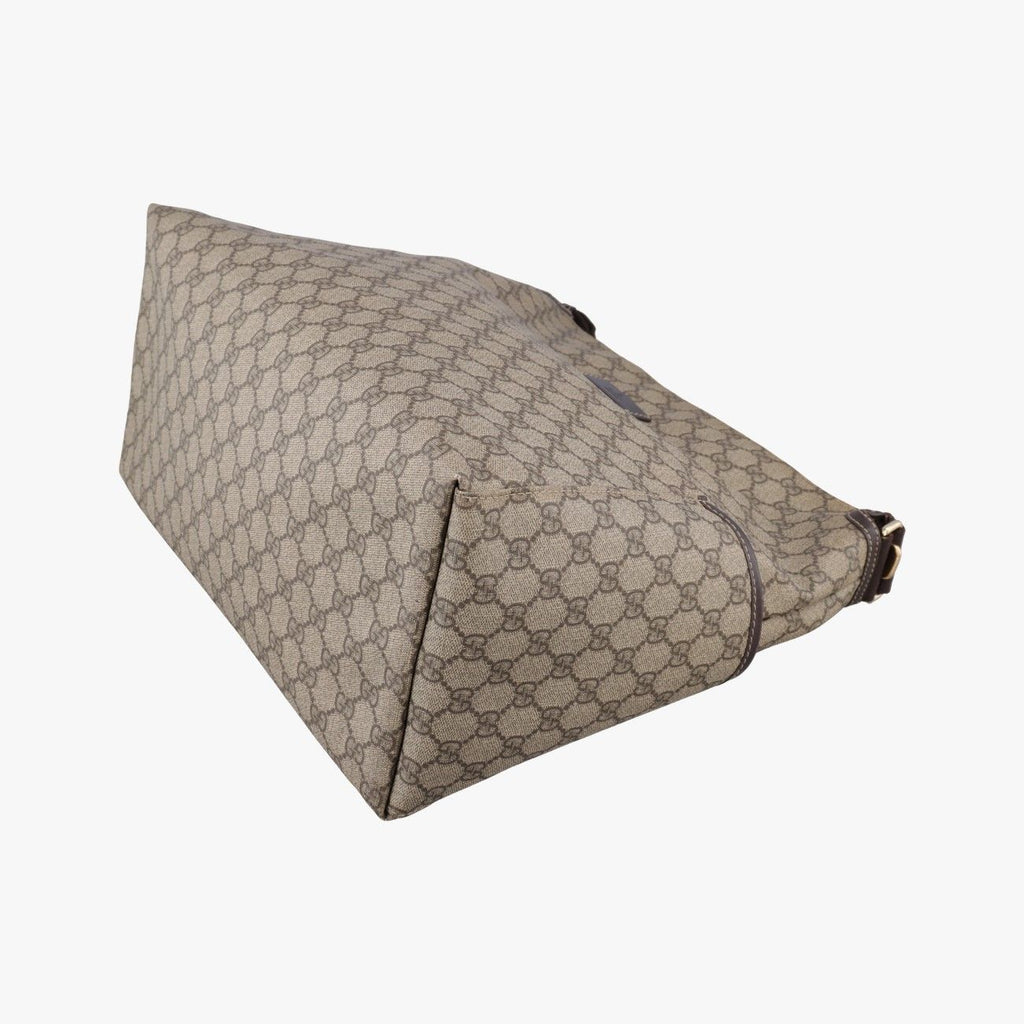 Gucci GG Plus Supreme Khaki Canvas Tote — view 4