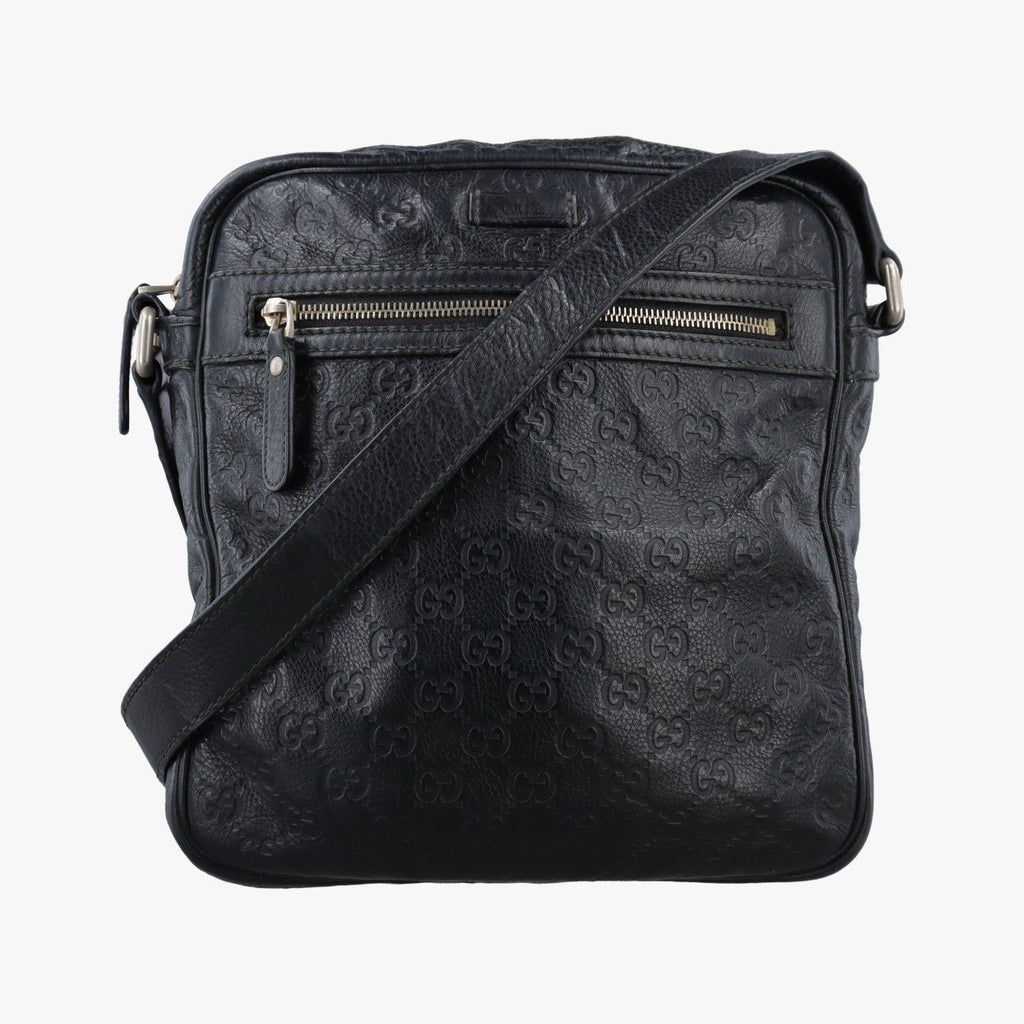 Gucci GG Supreme Messenger Black Leather