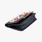 Fendi Monster Star Eyes Tube Black Multicolor Leather Shoulder — view 5