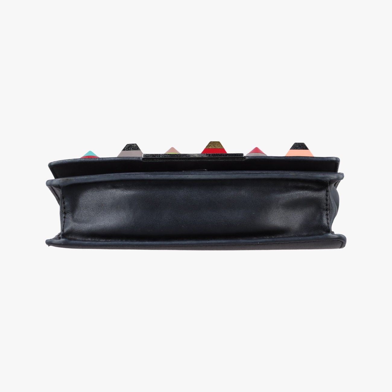 Fendi Monster Star Eyes Tube Black Multicolor Leather Shoulder — view 3