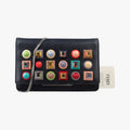 Fendi Monster Star Eyes Tube Black Multicolor Leather Shoulder