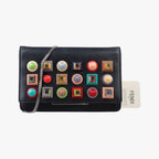 Fendi Monster Star Eyes Tube Black Multicolor Leather Shoulder