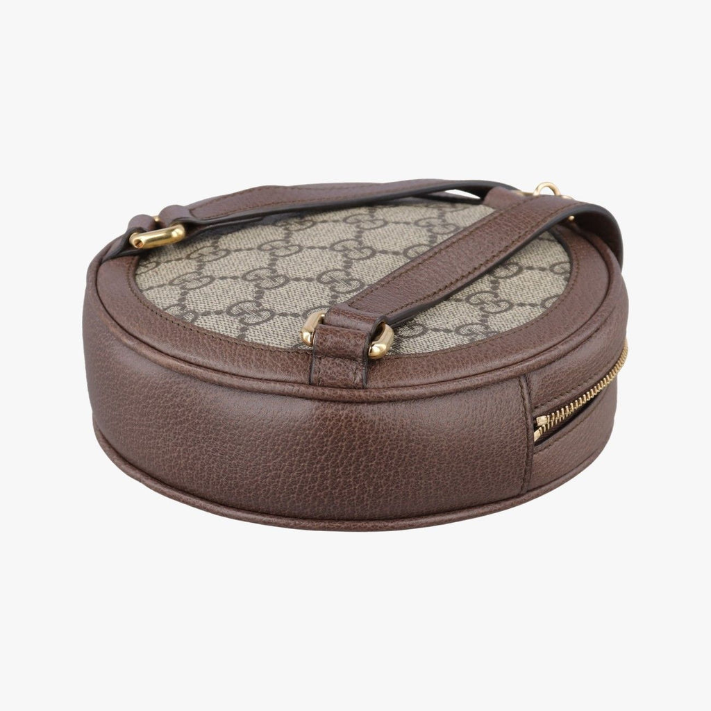 Gucci Ophidia Brown Beige Multi Canvas Leather Backpack — view 6