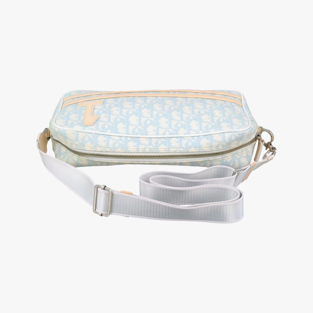 Dior Trotter Blue Canvas BO Shoulder — view 8