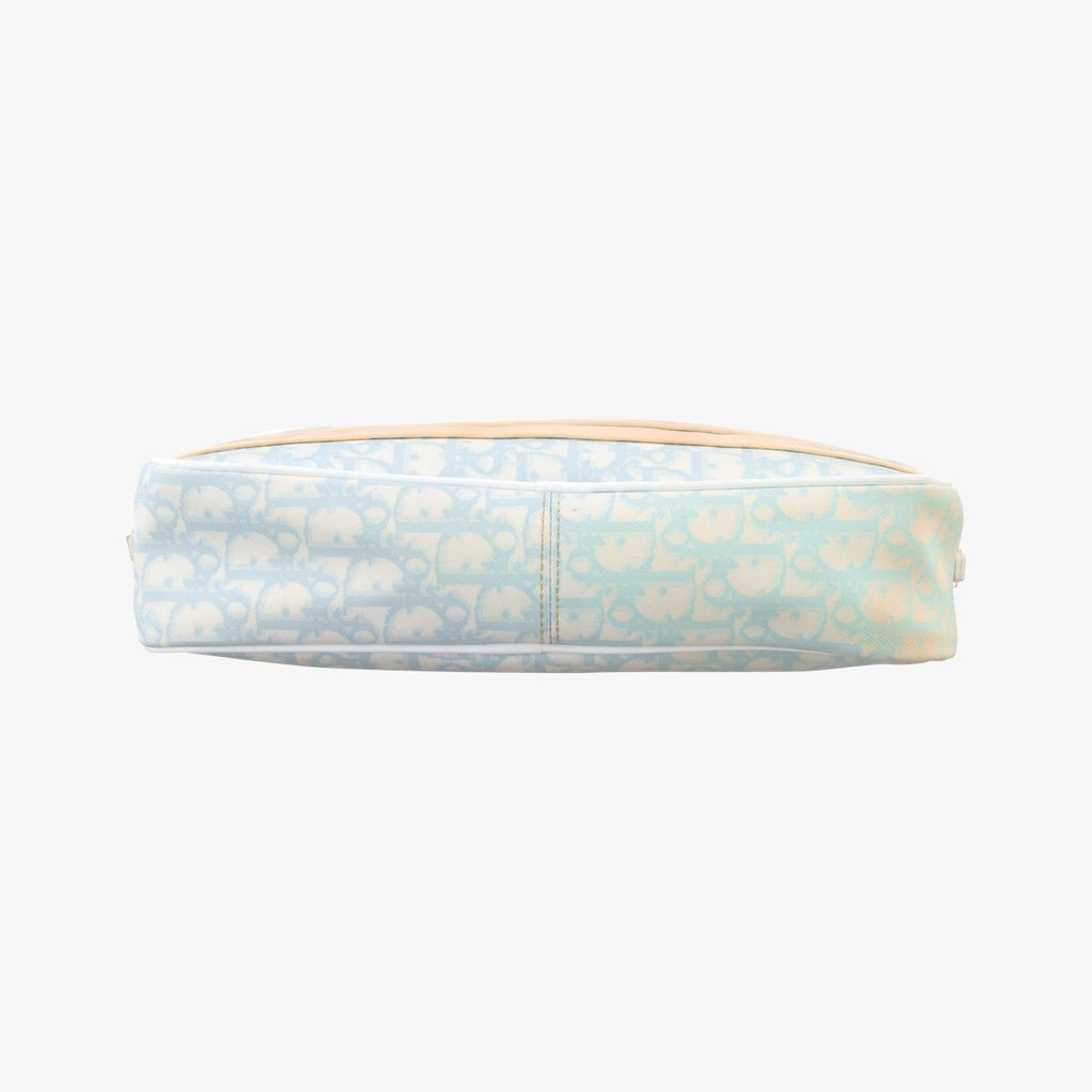 Dior Trotter Blue Canvas BO Shoulder — view 3