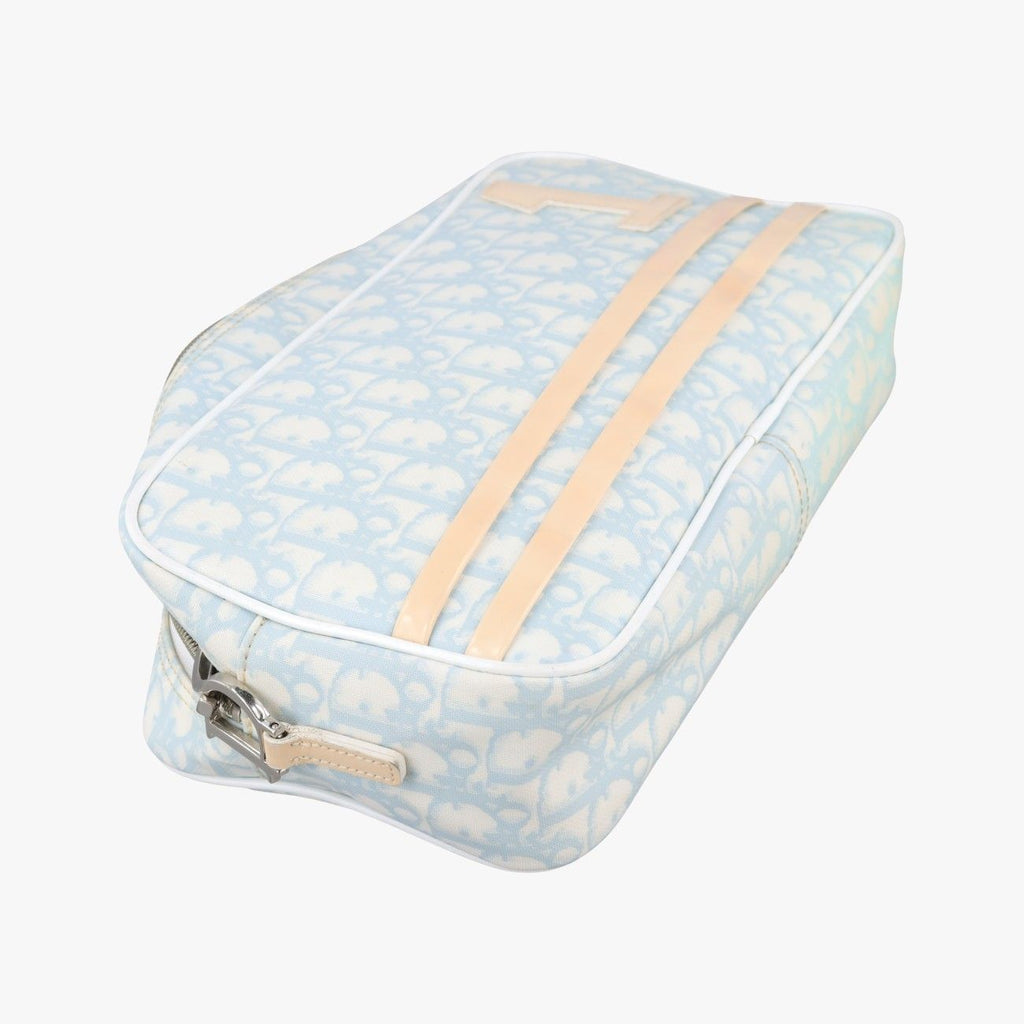 Dior Trotter Blue Canvas BO Shoulder — view 5
