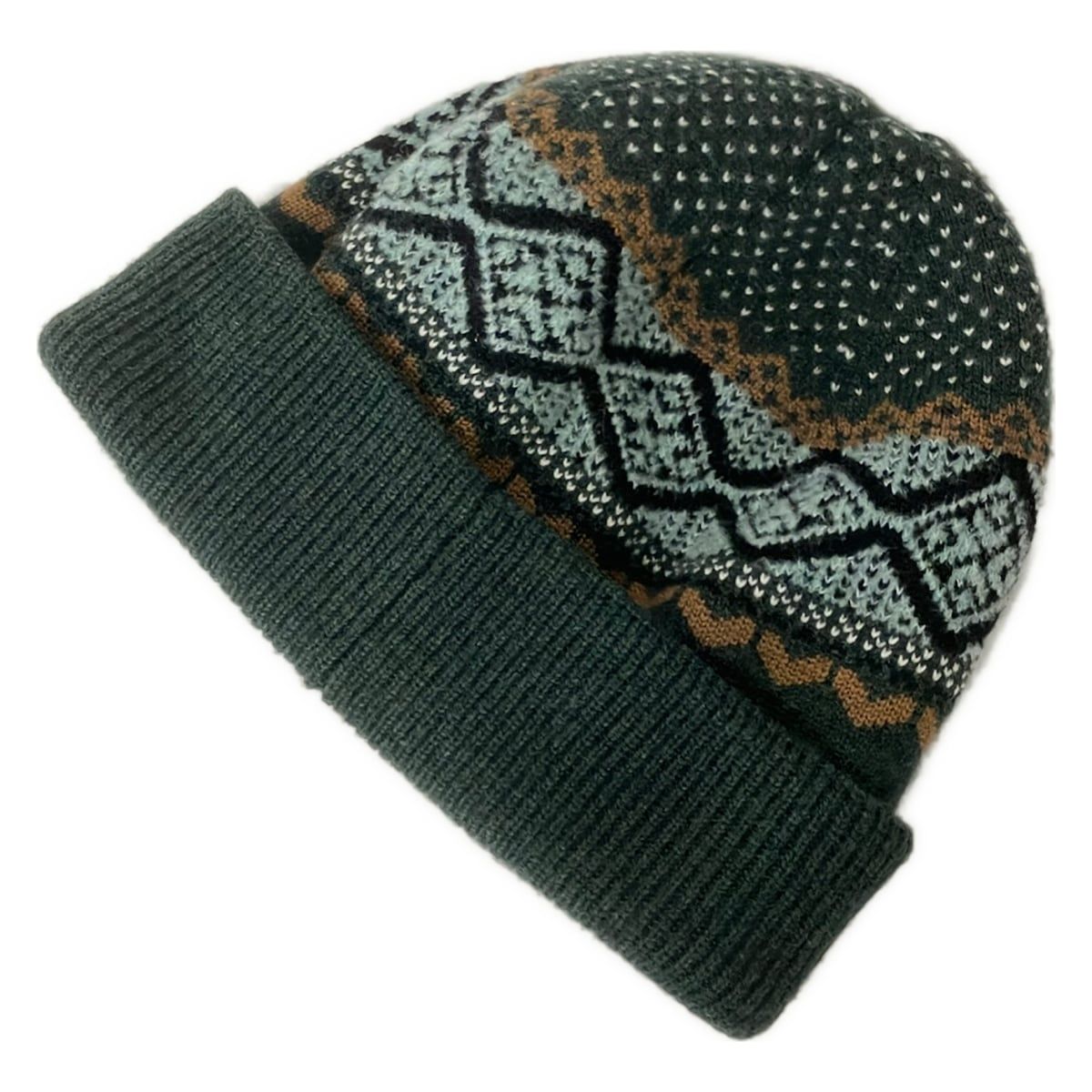 Loewe Knit Hat Green Blue Multi Wool — view 2