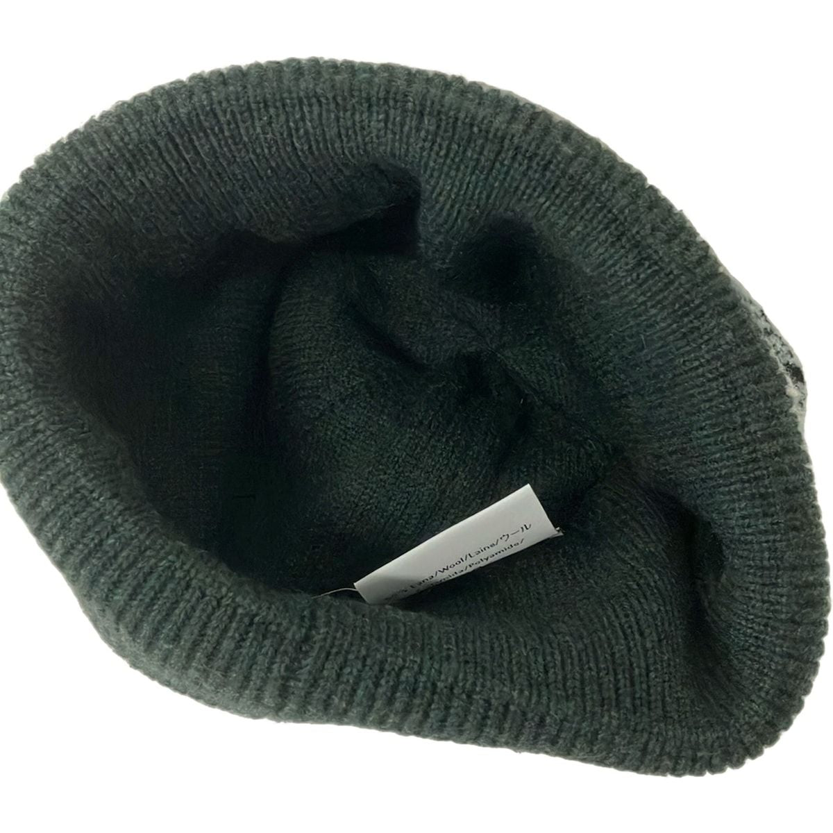 Loewe Knit Hat Green Blue Multi Wool — view 3