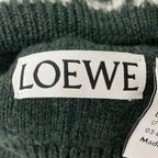 Loewe Knit Hat Green Blue Multi Wool — view 4