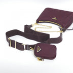 Prada Shoulder Bag Burgundy — view 5