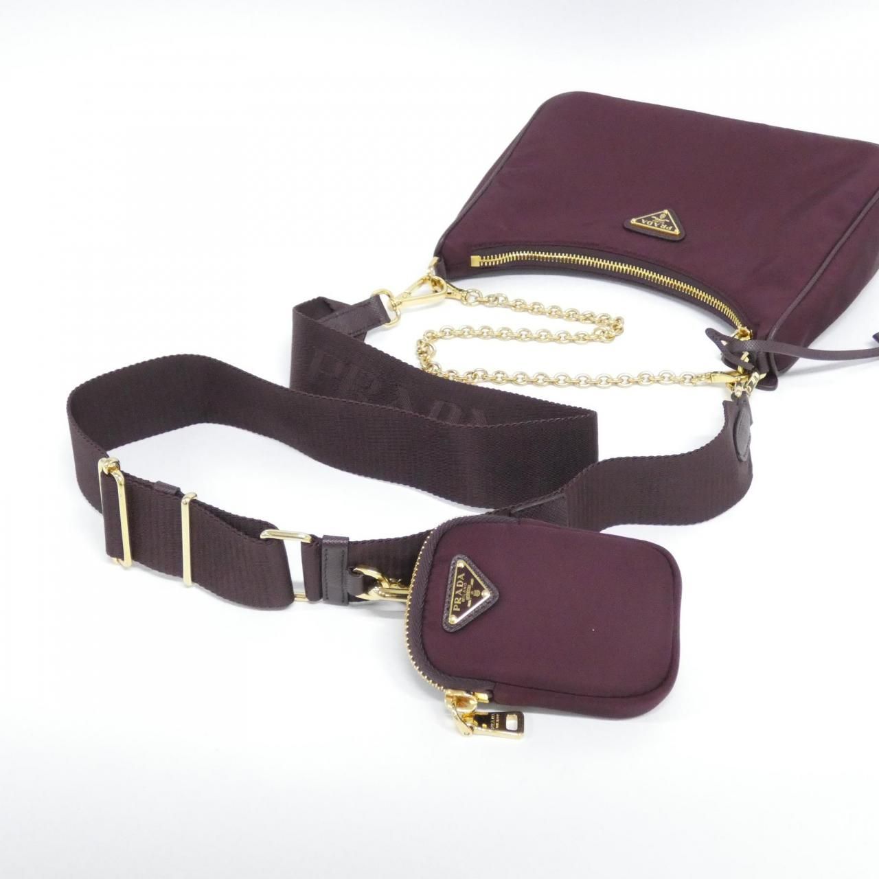 Prada Shoulder Bag Burgundy — view 5