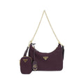 Prada Shoulder Bag Burgundy