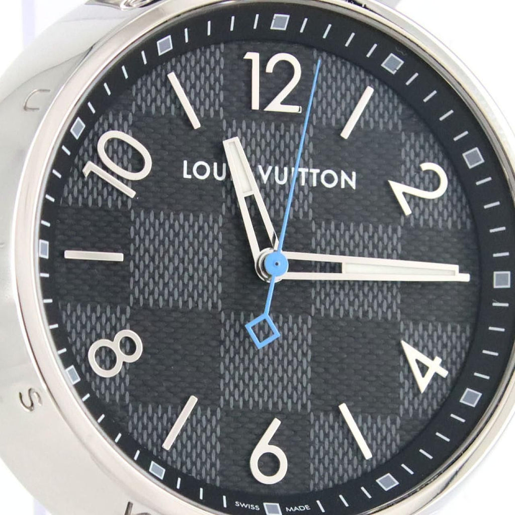 Louis Vuitton Tambour Damier Graphite SS Quartz Watch — view 5