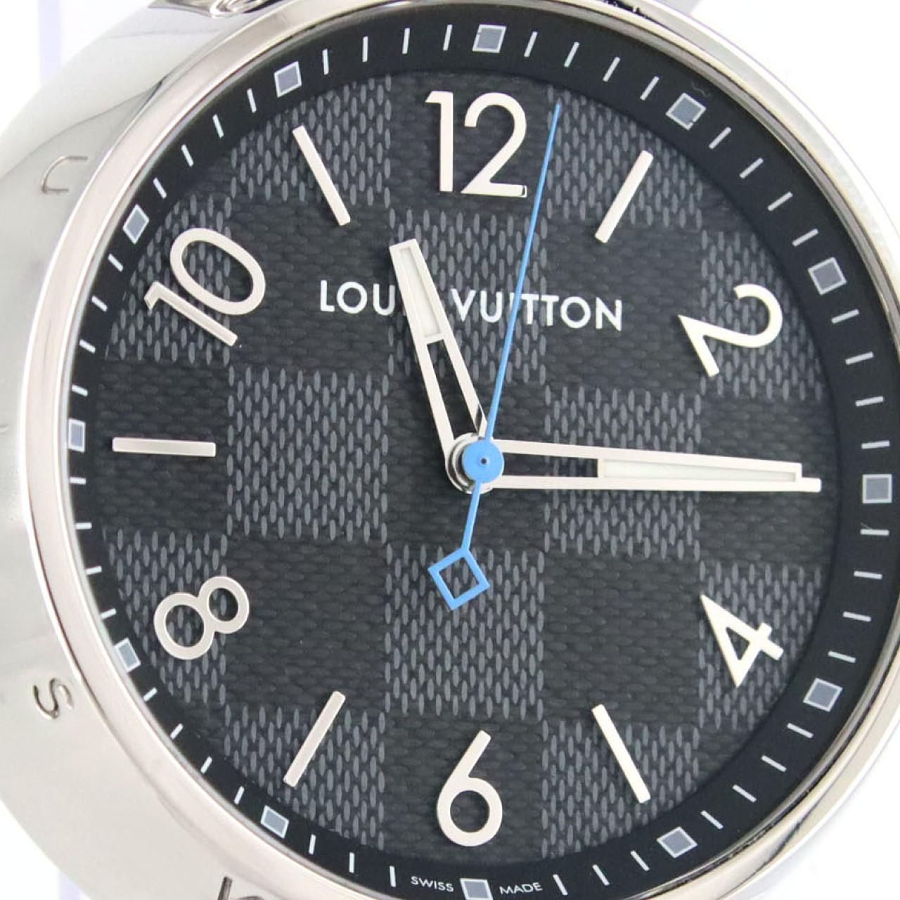 Louis Vuitton Tambour Damier Graphite SS Quartz Watch — view 5