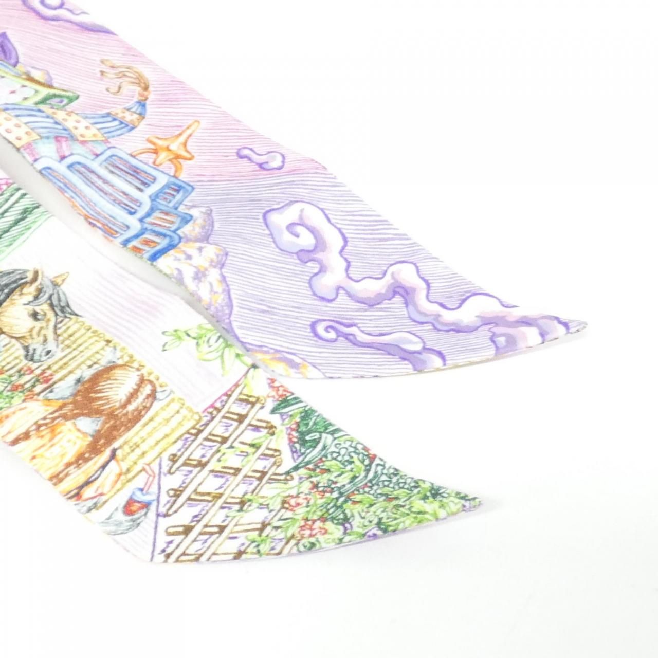 Hermes City of Light Twilly Scarf — view 2