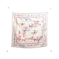 Hermes les Mustangs Carre Harble Silk Scarf