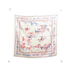 Hermes les Mustangs Carre Harble Silk Scarf